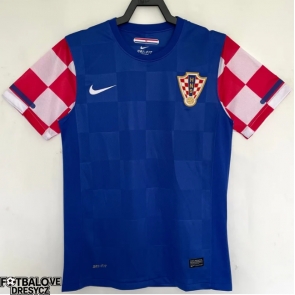 Croatie 2010 Retro Venkovní Dres Krátký Rukáv